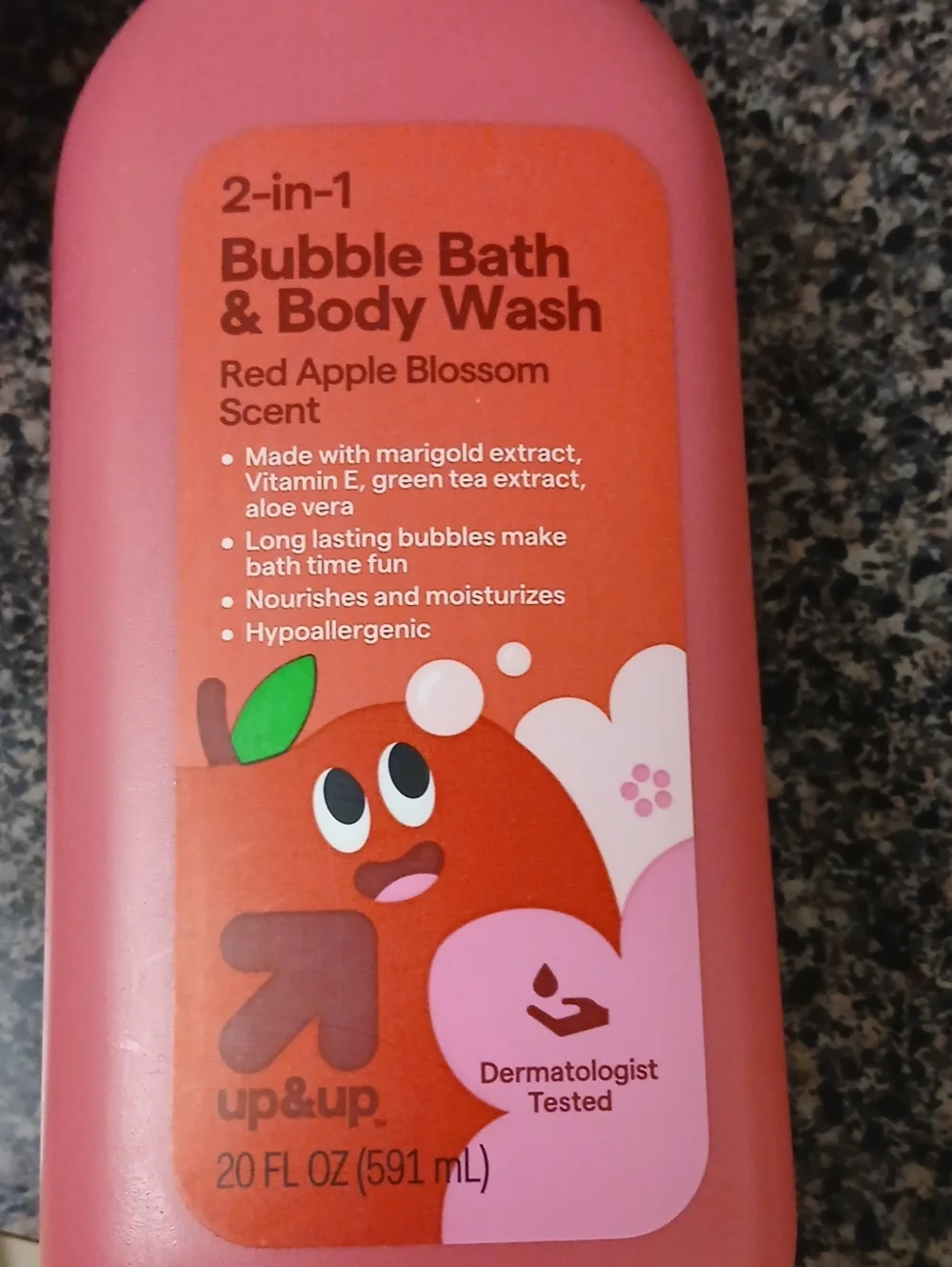 #Kids 2-in-1 #BubbleBath & #BodyWash – Red (Red Apple Blossom)